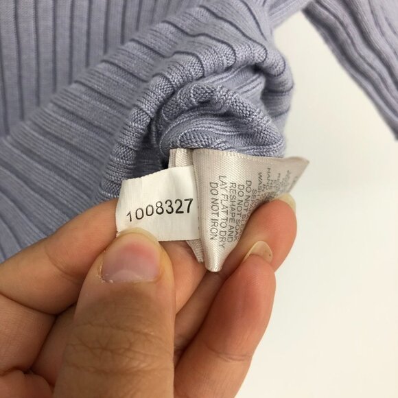 Twik by Simons Light Periwinkle Short Sleeve Zip Up Crop Top XS - Picture 14 of 16